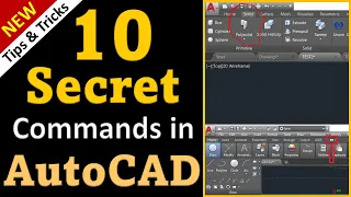 Top 10 Secret Commands for fast working in AutoCAD | AutoCAD Productivity Tips and Tricks