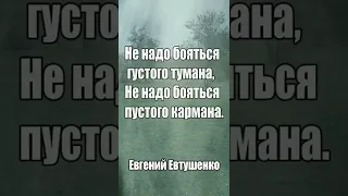 Очень сильный стих "Не надо бояться" Евгений Евтушенко