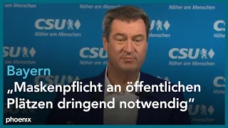 Markus Söder zu den weiteren Corona-Entwicklungen in Bayern am 21.09.20