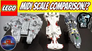 LEGO Starship Showdown: 25th Anniversary MIDI SCALE Review and Comparison!! [LEGO Star Wars]