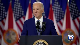 Biden visits Florida, blames Trump for state's 6-week abortion plan