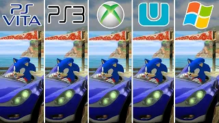 Sonic & All-Stars Racing Transformed (2012) PS Vita vs PS3 vs XBOX 360 vs Wii U vs PC