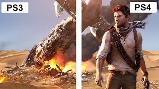 Uncharted Remaster - Drakes Fortune - Cut Scene Graphics Comparison PS3 VS PS4 [60FPS]