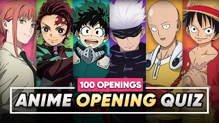 GUESS THE ANIME OPENING | 100 ANIME OPENINGS