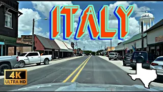 [4K] Italy, Texas - City Tour & Drive Thru