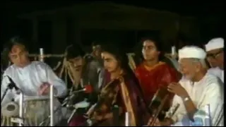 *Ustad Bismillah Khan* (Shehnai), *Dr. N. Rajam*  (Violin) and *Pandit Kishan Maharaj* (Tabla) - Pur