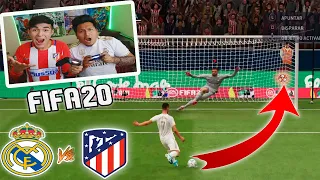 REAL MADRID vs ATLETICO DE MADRID | DUELO ÉPICO en FIFA 20 | Penaltis con CASTIGO!!!