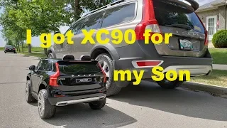 Volvo XC90 Ride On for my son 5'th birthday. Off course its a Volvo!