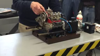 Porsche model engine (scale 1:3) working demonstration