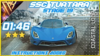 Asphalt 9 | SSC Tuatara Stage 19 | 3⭐ | 1:46 | Instructions added | Burst of Speed