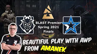 G2 vs Complexity: Beautiful play with AWP from AmaNEk in the final round, BLAST Premier Spring Final