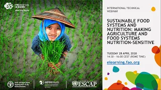 Sustainable Food Systems and Nutrition: Making Agriculture and Food Systems Nutrition-Sensitive