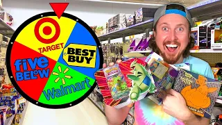 Spin The Wheel & BUYING Pokemon Cards at WHATEVER Store It Lands On!