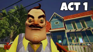 Hello Neighbor ACT 1 in Old Style Gameplay