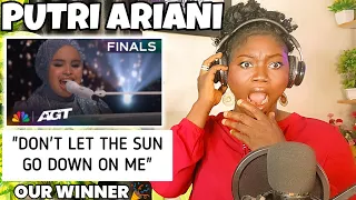 GOLDEN💔 | PUTRI ARIANI - "Don't Let The Sun Go Down On Me" | Finals | AGT 2023 | REACTION!!!😱