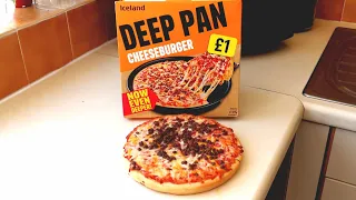 £1.00 Cheeseburger Pizza | Iceland | Food Review