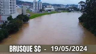 Rio Itajaí-Mirim em BRUSQUE SC 19/05/2024