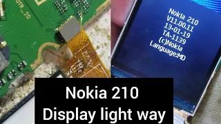 Nokia 210 ta-1139 display light way