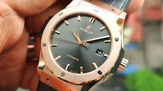 [Trẻ & Đẹp] Hublot Classic Fusion King Gold Grey Dial 542.OX.7081.LR | ICS Authentic