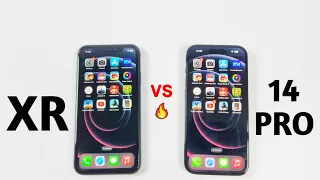 iPhone Xr Vs iPhone 14 Pro in 2023 - Speed Test!! iOS 16.6.1