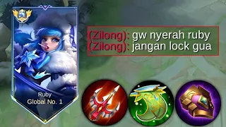 Ruby Nerf Vs King Zilong! Ruby Auto Masuk Goa Wkwkk