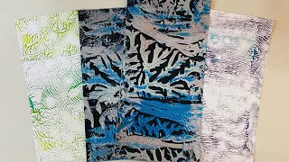 Dendritic Monoprinting Experiments - A Month Of Fun Mixed Media Techniques!