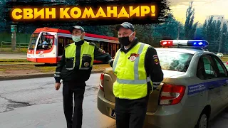 После этого видео командира посадили на шлагбаум / Комбикорм ДПС