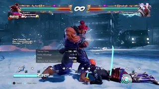 Akuma Special Focus Attack Dash Cancel Input Version 5 Tekken 7 20221214104611