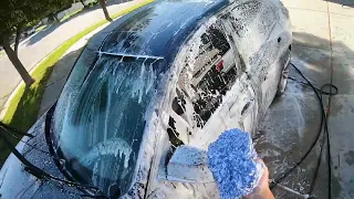 BMW 328i Maintenance Hand Wash