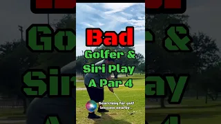 Can Siri help this bad golfer get a par?! #golf #golfing #golfshorts #golfswing #shorts