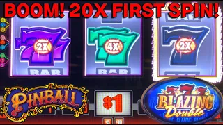 Awesome first spin + Progressive Jackpot! 3 Reel Slots!
