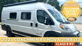 Tour the NEW 2023 Coachmen Nova 20RB Class B RV with the Li3 Lithium Package | Ram Pro Master 3500