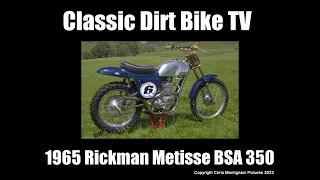Vintage 1965 Rickman Metisse 350 BSA