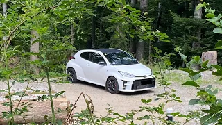 Toyota GR Yaris POV wet Mountain Roads