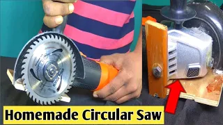 Awesome! Diy Circular Saw with angle grinder|Angle Grinder hack