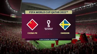 FIFA 23 | China PR vs Sweden - FIFA World Cup Qatar 2022 | Gameplay