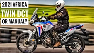 2021 Africa Twin Manual vs DCT - Test Ride on the Race Track