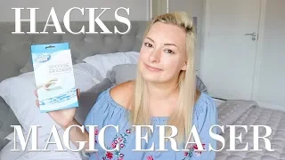 CLEANING HACKS USING MAGIC ERASER | MAGIC ERASER HACKS | HOW TO USE A MAGIC ERASER | MRS SMITH & CO