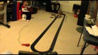 Slot Car "Charlie" chases slot car