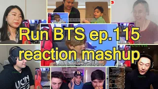[BTS] Run BTS 달려라 방탄 ep.115｜reaction mashup