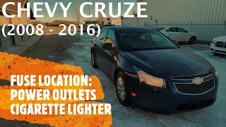 Chevrolet Cruze - POWER OUTLET / CIGARETTE LIGHTER FUSE LOCATION (2008 - 2016)