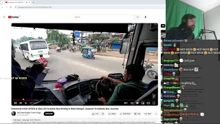 Forsen Reacts to Extremely HIGH SPEED & SKILLED SCANIA Bus Driving in West Bengal | Asansol To Kolka