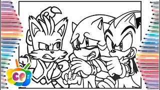 Sonic Prime 3 coloring page / Sonic's Speedy Moves VS Nine's Prism Power 🌀 Sonic Prime