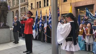 Greek Independence Day Commemoration at Martin Place in Sydney, Australia