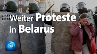 Wieder Festnahmen bei Protesten in Belarus