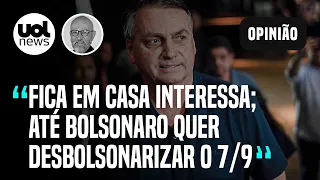 Josias: Até Bolsonaro quer desbolsonarizar o 7 de setembro; fica em casa interessa a ele