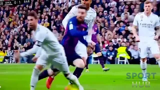 Lionel Messi vs Sergio Ramos FIGHT! El Clasico 2/3/19