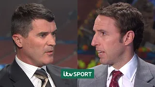 Roy Keane and Gareth Southgate disagree over Nani Red Card | ITV Sport Retro