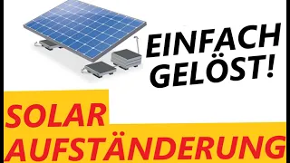 Valkbox3 Solarmodul Aufständerung Garten Flachdach Boden Terrasse EASY to assemble #solar elevation