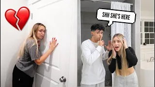 CHEATING WITH THE DOOR LOCKED PRANK ON GIRLFRIEND! *SHE WAS HEATED*